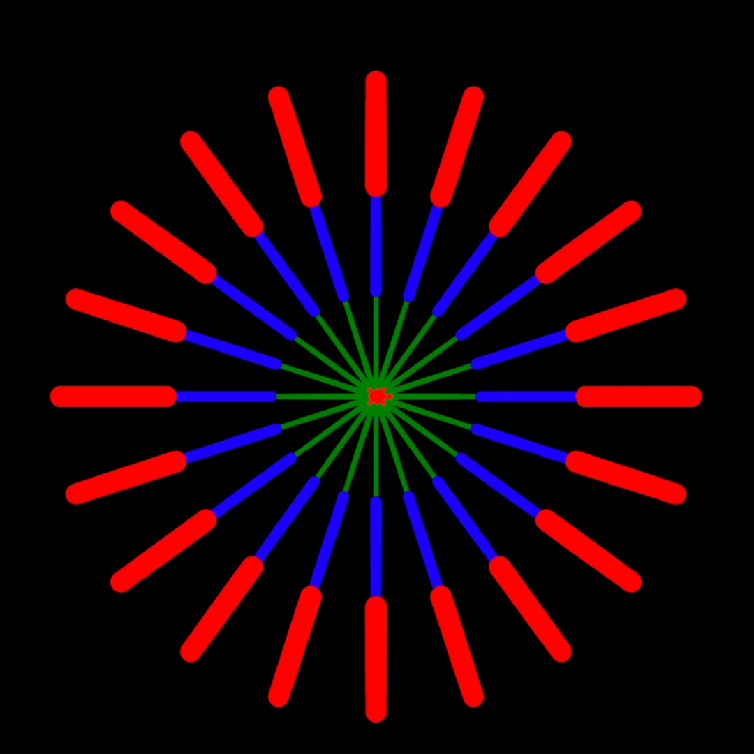 Fireworks in Python by Raooul